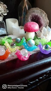 2.5K views · 152 reactions | My new Snail Sphere Holders are a fun way to brighten up your crystal collection! Which color is your favorite? | The Crystal Gem Unicorn | Facebook