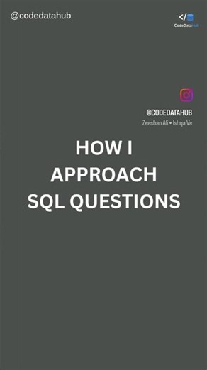 How to approach a SQL problem