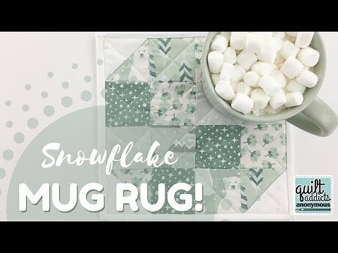 Snowflake Mug Rug FREE Pattern & Tutorial - 12 Makes of Christmas