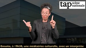 👀 DÉCOUVREZ LES COULISSES DU TAP ! 👀 ✨ Jeudi 5 septembre, rejoignez-nous pour une visite guidée en LSF avec Estelle Arnoux des salles, de 18h30 à 19h30. 👉 À 19h30, une médiatrice culturelle du TAP, accompagnée d'un interprète en LSF, vous présentera les propositions accessibles aux personnes sourdes pour la saison 2024-2025. 📆 Rendez-vous le 5 septembre ! Partagez cette information largement autour de vous. | TAP - Scène nationale de Grand Poitiers