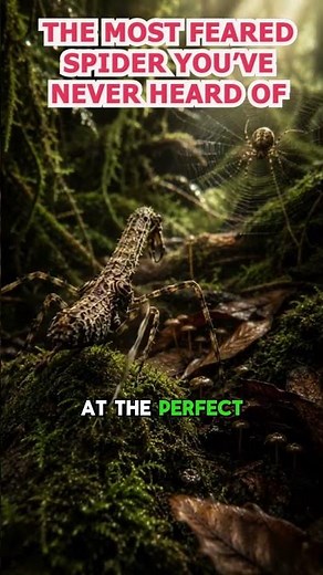 Assassin Spider | The Spider That Hunts Other Spiders | Nature's Deadliest Hidden Predator #shorts