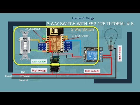 IOT DIY Home Automation with Alexa | 3 way switch Part 1| Tutorial # 6