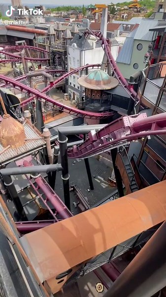 Thrilling Roller Coaster Ride at Phantasialand
