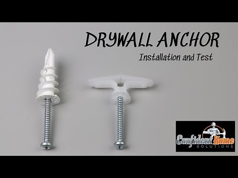 Drywall Anchor Install and Test (Toggler Anchors)