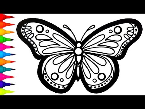 Colorful Monarch Butterfly Drawing 🦋 | Step-by-Step Butterfly Drawing | Easy Art Tutorial