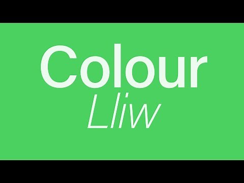 Welsh: Colours