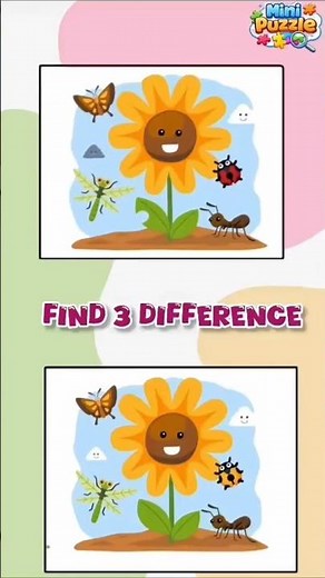 Find 3 difference #findthedifference #puzzle #spotthedifference