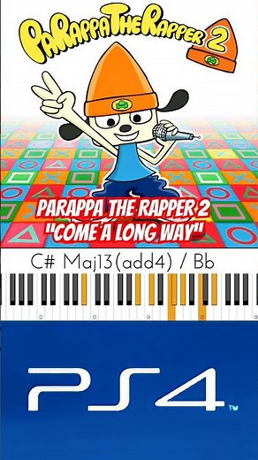 PaRappa The Rapper 2 “Come A Long Way” Chords 🔥🎹🔥 #musicianparadise