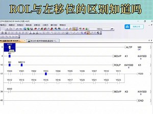 三菱FX程序 ROL的应用程序案例