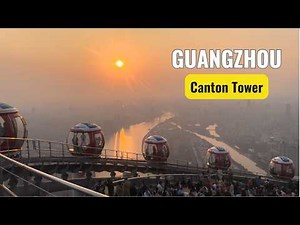 [4K] Canton Tower Walking Tour, Bubble Tram, Haixinsha Station & Haixinsha West Pier