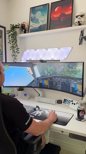 7K views · 15K reactions | Flight sim setup upgrades  I’m still waiting on some pedals but I hope they come soon haha! | developeradam | Facebook