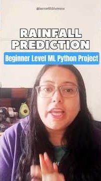 Real-Life Python ML Project for Beginners 🌧| Rainfall Prediction Using Machine Learning 📊 #viral