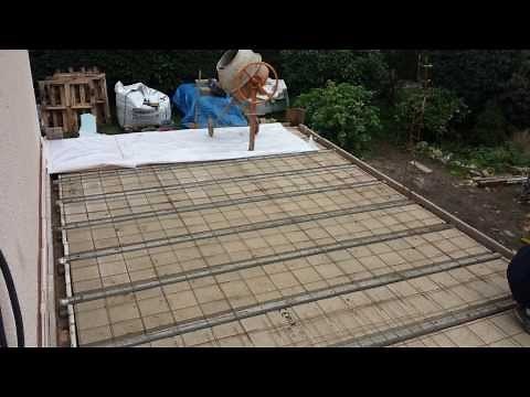 Comment réaliser une fondation et une terrasse en béton armé.
