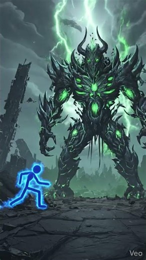 Blue Stickman God Mode ⚡ Destroy Aliens Boss
