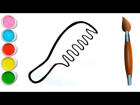 Comb Drawing for kids | Coloring Painting | Toddlers | Kids drawing | Kids video | Kids Art