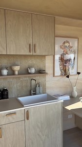 This stunning off-grid retreat showcases our Thirroul Travertine Look Matte Subway Tile 🧡 Who else is dreaming of a stay here? Project by @solhus.co | TileCloud