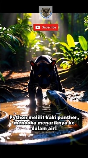 “PERTARUNGAN PANAS DI AFRIKA: BLACK PANTHER VS ULAR PYTHON RAKSASA!” #ai #versus #animals #ularbesar