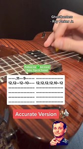 Ghostbusters Theme by Ray Parker Jr on Guitar. This is that iconic synth riff thing. I still have yet to see this movie lol. I don’t know why I never did… BUT I heard this song a lot as a kid. #ghostb | Jamparkguitar | Facebook