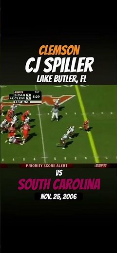 CJ Spiller at Clemson | “80-Yard Run vs South Carolina” (2006)