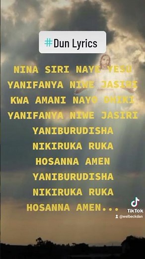 (Nina Siri Naye Yesu Lyric Video) LIKE"SHARE AND SUBSCRIBE MY CHANNEL