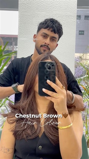Chestnut Brown 🤎 || Without Bleach hair color || chocolate brown hair color || hair color || hair