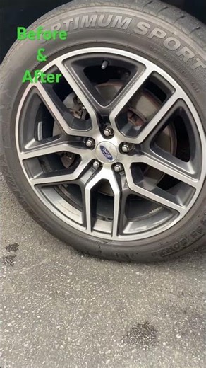 Bruce Boggs detailing Ford Explorer Sport Tire and Rims