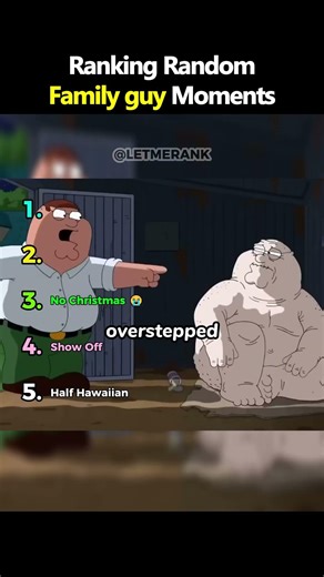 Ranking Random Family guy Moments #familyguy