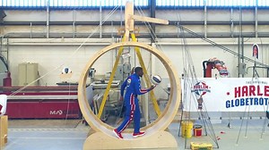 322K views · 1K reactions | Introducing... the ultimate trick shot machine! | Harlem Globetrotters | Facebook