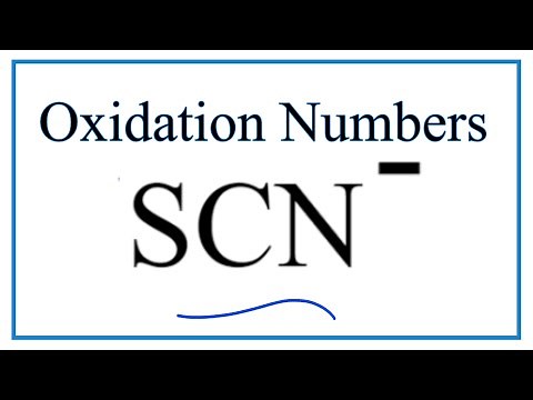 How to find the Oxidation Number for C in the SCN- ion. (Thiocyanate ion)