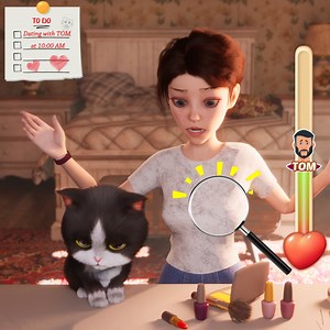 411K views · 3.2K reactions | OMG! Kitty played a trick while her owner was in a hurry to do make-up for a date. The cat hair was all over the white T-shirt. A lint roller was absolutely a good helper in such a situation.  How do you usually deal with cat hair? Play with Kittens https://km.onelink.me/uEwa/a58b8558 | Kitten Match | Facebook