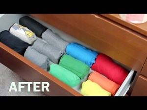 How to Roll Fold a T-Shirt (Inspired by Military or Army Roll.