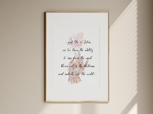 Lotus Flower Watercolor Print: Zen Spiritual Quote (digital Download) - Etsy