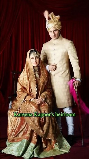 Bollywood Bride: Kareena Kapoor in Heirloom wedding dress worn by Sharmila Tagore #bollywood