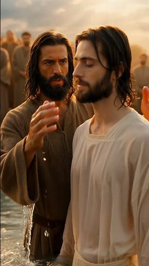 Why Did Jesus Get Baptized If He Had No Sin? 🤯 #biblestory #jesus #christianhistory