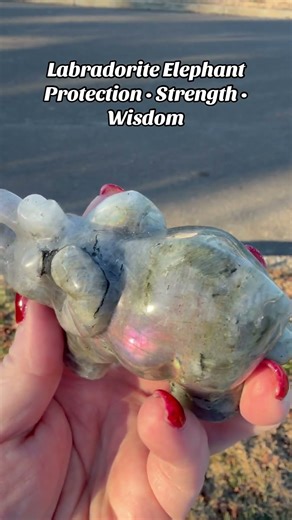 Labradorite Elephant ✨ Protection, strength, and wisdom. Etsy link in bio.