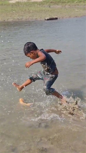 Amazing Boy Catching Fish By Hand #fishing