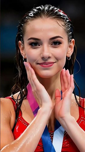 Close-Up: Gymnast’s Overhead Split & Final Victory Pose