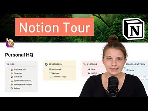 Notion Tour (deutsch): Wie ich meinen Alltag organisiere