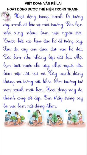 Tập làm văn lớp 3 Tuần 20 Viết đoạn văn kể lại hoạt động được thể hiện trong tranh | Video bài giảng Tiểu học