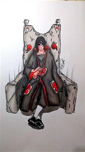 Itachi Speed drawing😳 #drawing #shorts #anime #itachi #naruto