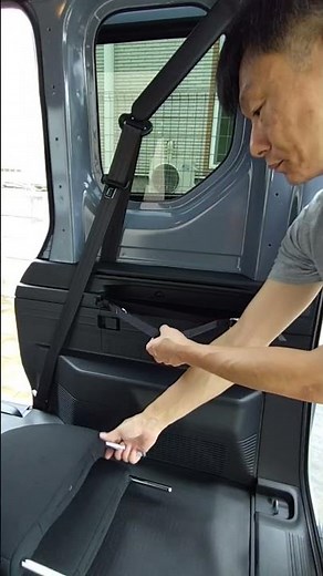 ＃N-VAN ちょっと手間なヘッドレスト収納
