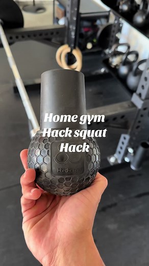 Who says you can’t hack squat without a hack squat machine? This is nice to throw in when you want some extra quad work. #dad #garagegym #homegym #fitness #squat #lifehacks #hacksquat #barbell