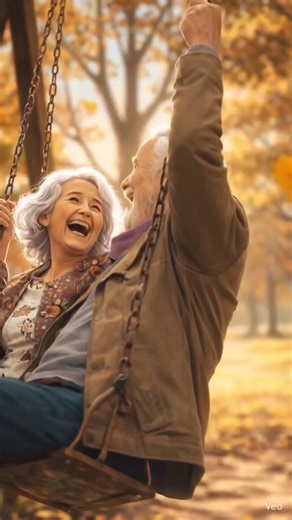 Heartwarming Animation | Elderly Couple Enjoying Life on a Swing | Wholesome Anime Moment