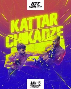 UFC Fight Night: Kattar vs. Chikadze | MMA Event | Tapology