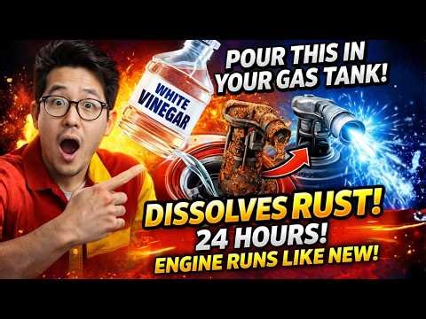 Pour This in Your Gas Tank — Rust Dissves in 24 Hours, Engine Runs Like New