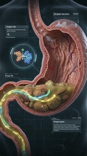 stomach is the main organ of digestion where bolus is chemical digested in chyme. #stomach#digest