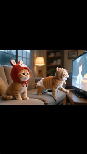 #Stray Kitten Refuses to Wear Diaper and Tosses It Away — The Ginger Family Freaks Out! 🐱😳💦 #catstory #emotional #viralvideo #catlover | cartoon dhamal kids party