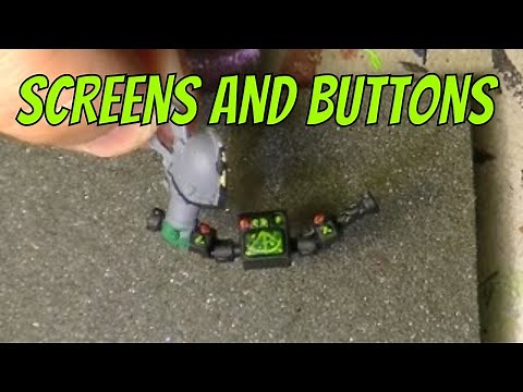 Weekly painting 44: Screens and buttons