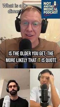 What is a d-dimer #medicine # medicalpodcast #podcastclips #fyp