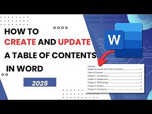 How to Make Table of Contents in Microsoft Word Automatically! (Easy & Updated 2025)